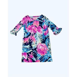 Lilly Pulitzer Girls Sophie Ruffle Summer Flowers Dress